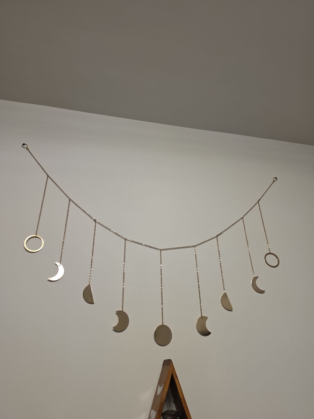 Gold Moon Phase Wall Hanging - Decorative Home Wall Decor
